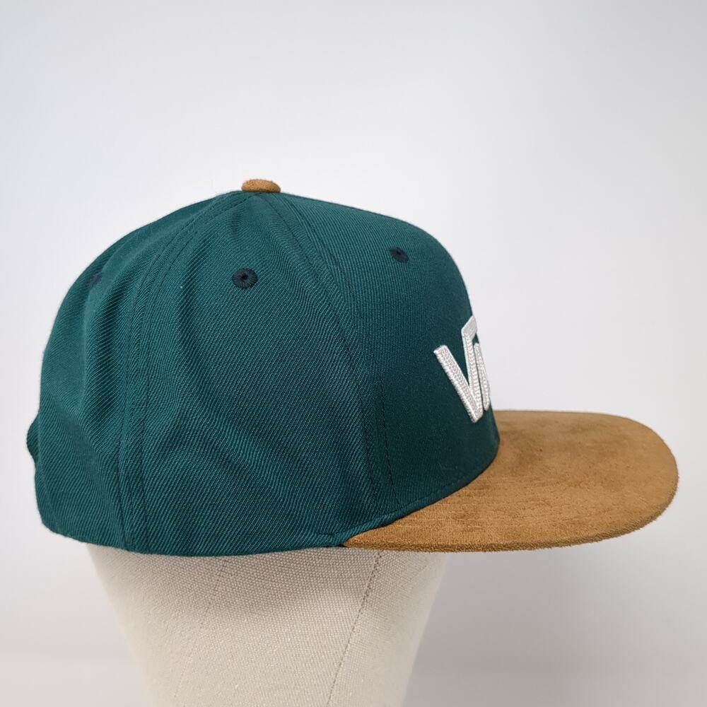 VANS Off The Wall Snapback Hat Green One Size Adjustable Embroidered 6 Panel - Picture 5 of 10